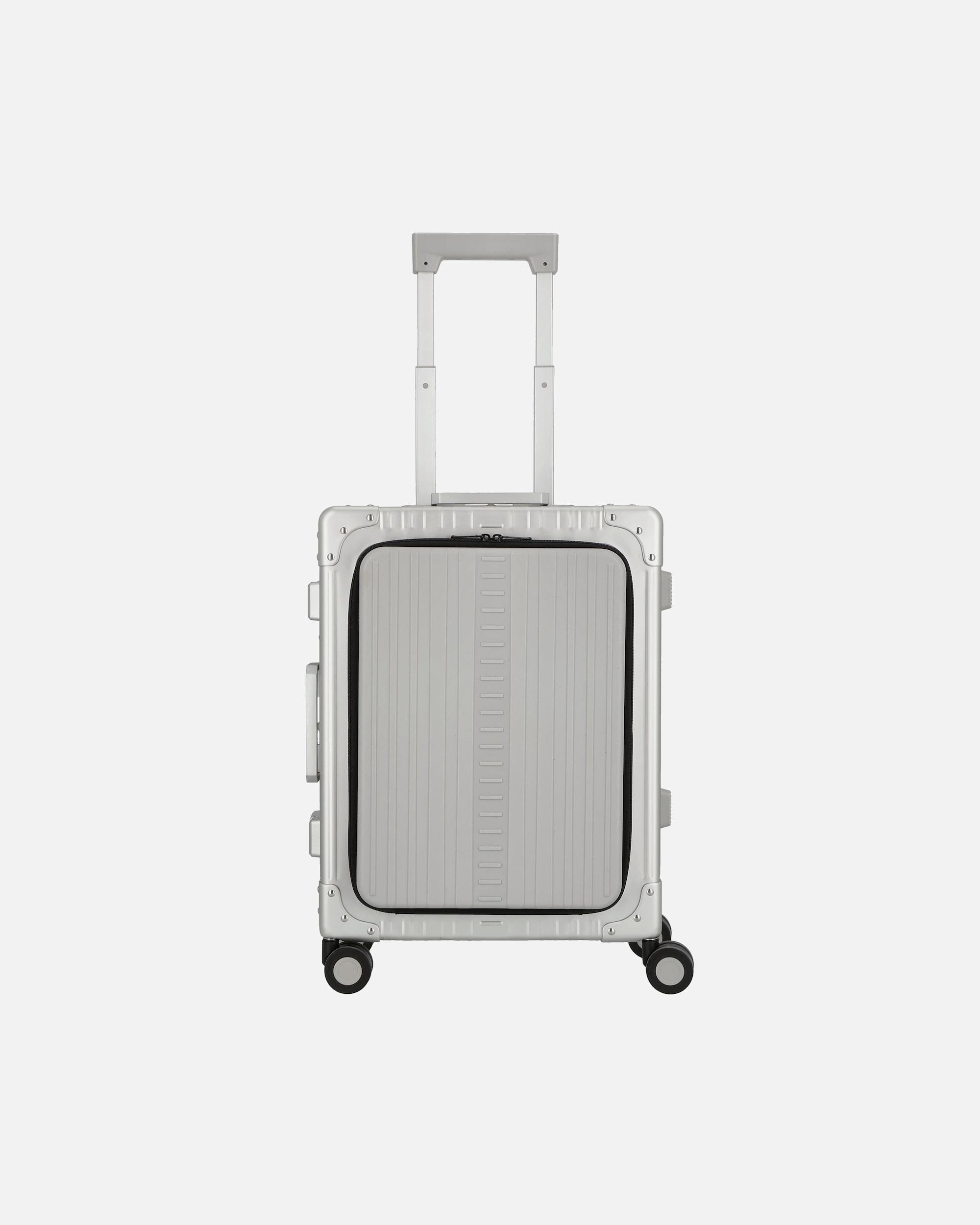 Koffer für Männlich Aleon Domestic Carry-On 4 Rollen Kabinentrolley S 53 cm Laptopfach platinum