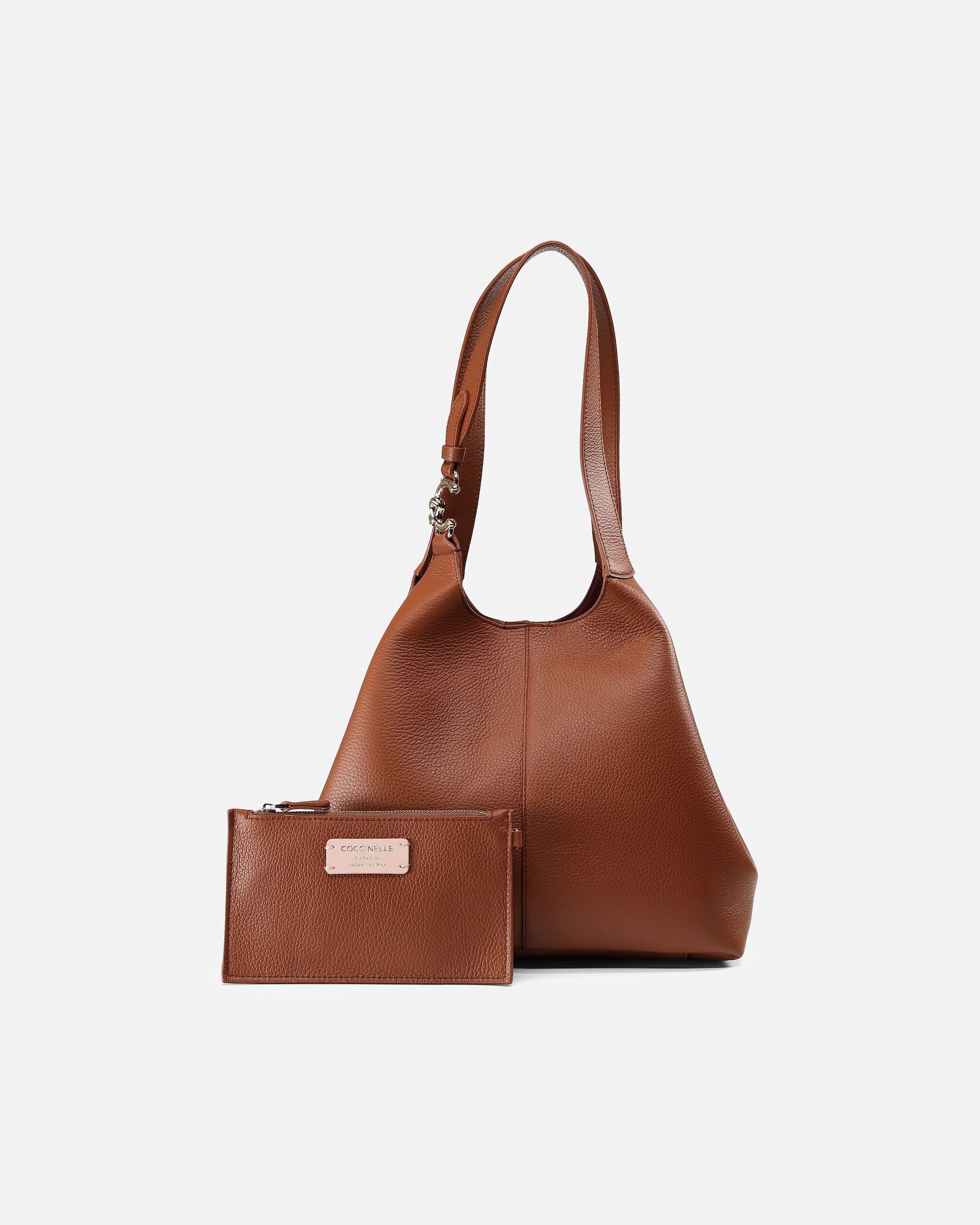 Tasche für Weiblich Coccinelle C-Easy Schultertasche cognac