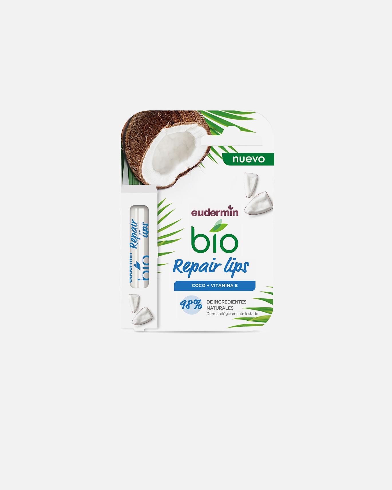 Lippenbalsam für Unisex Eudermin BIO REPARIERENDER LIPPENBALSAM Kokosnuss + Vitamin E 4,8 gr