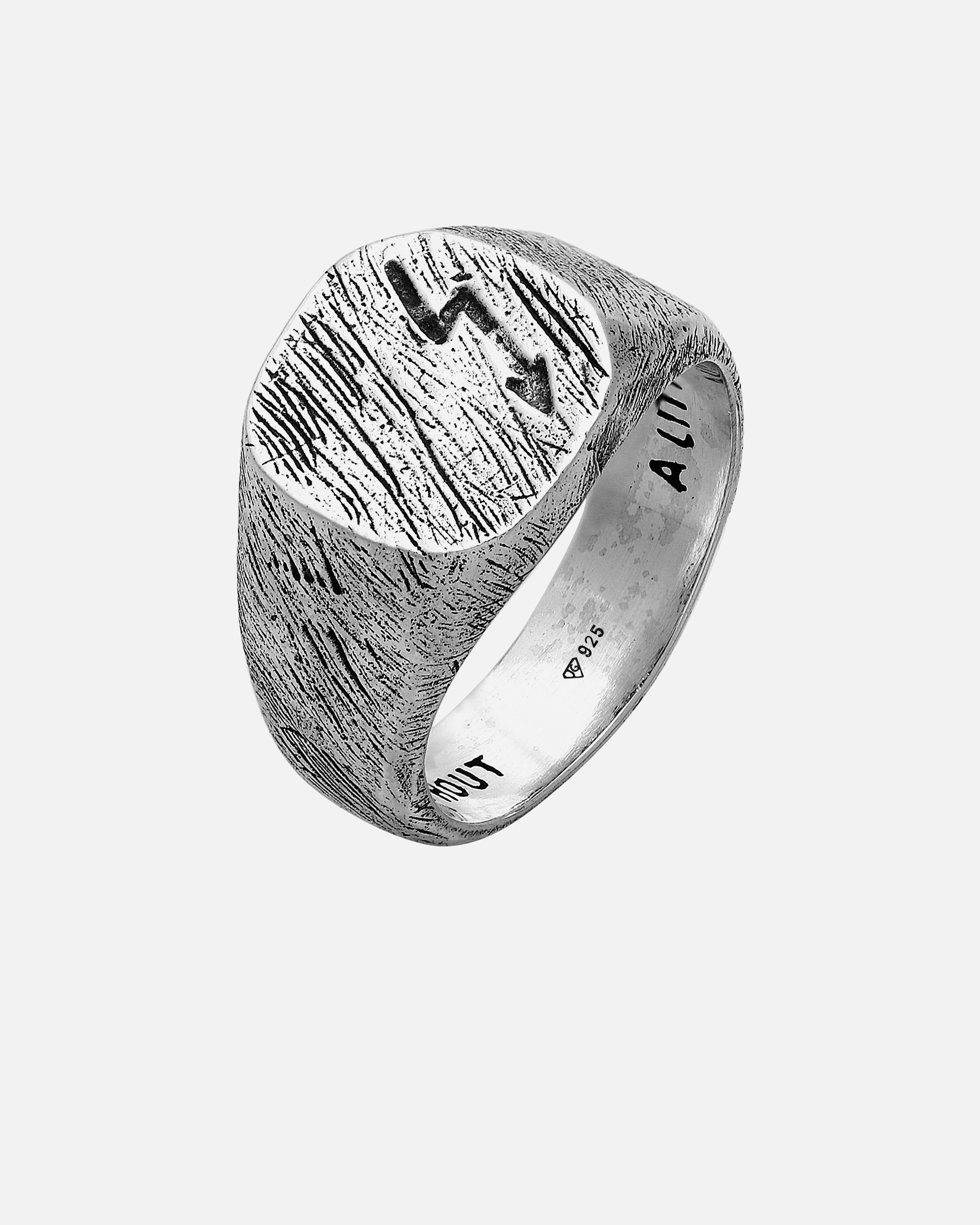 Ring für Männlich Haze & Glory Default Brand Line Siegelring - The Thunder 925 Silber 64