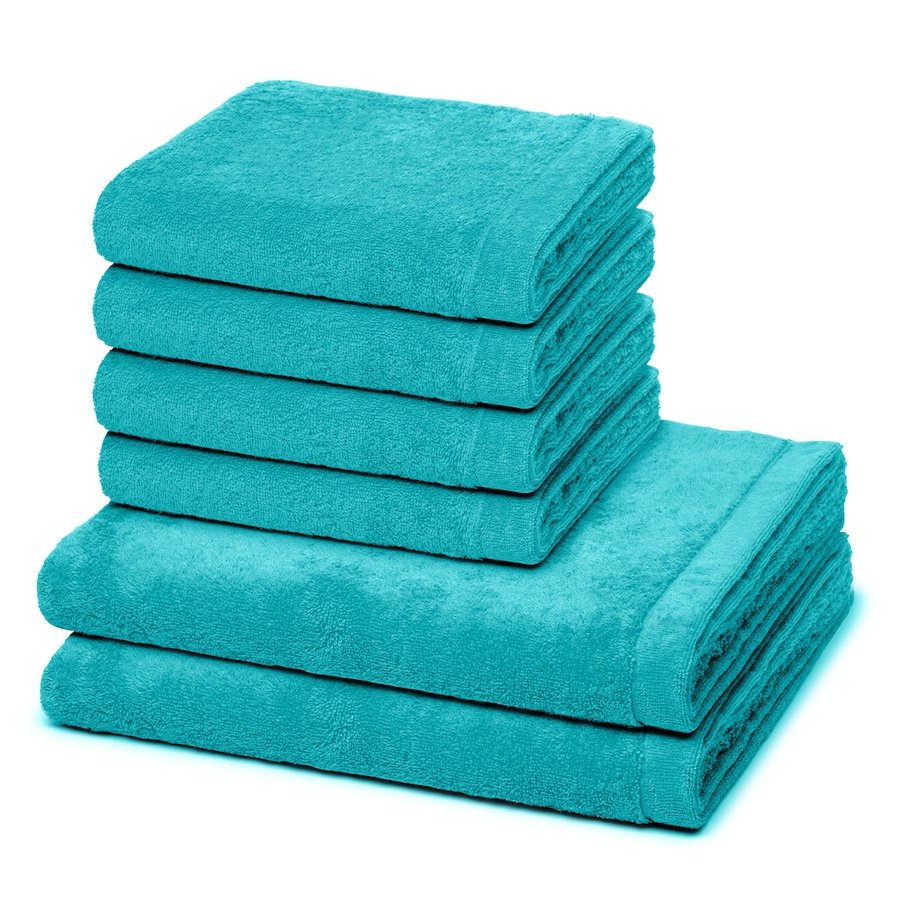 Cawö Handtuch-Set Lifestyle (6-teilig) Türkis Petrol