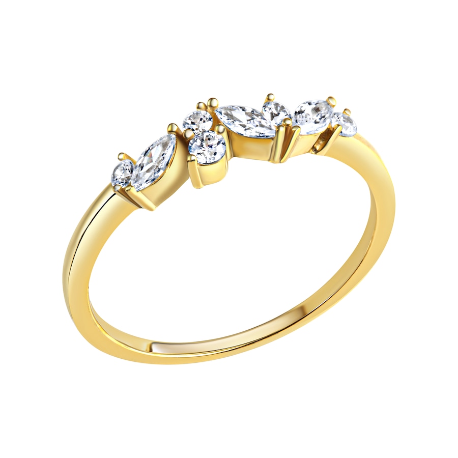 Celesta Ring 375/- Gold Zirkonia weiß 058 (18,5) Weiss Damen