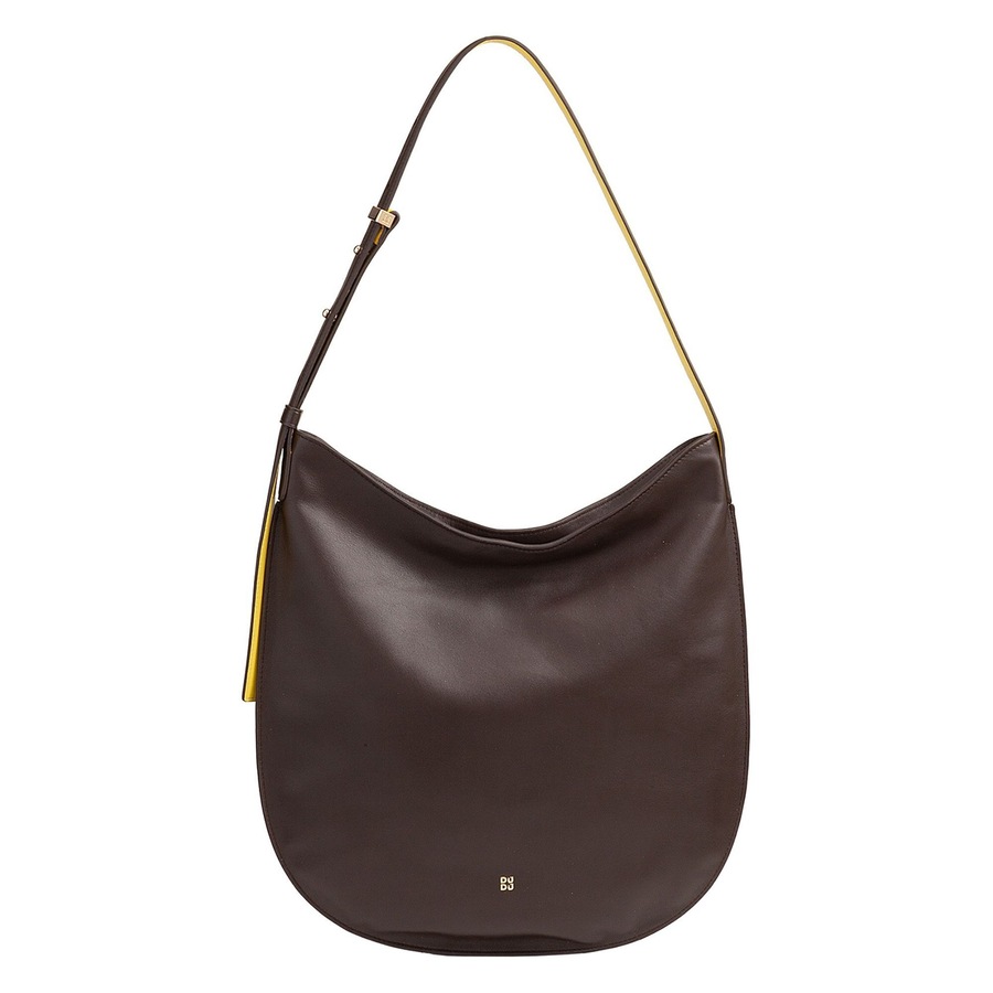 DuDu Schultertasche coffee brown Braun Damen