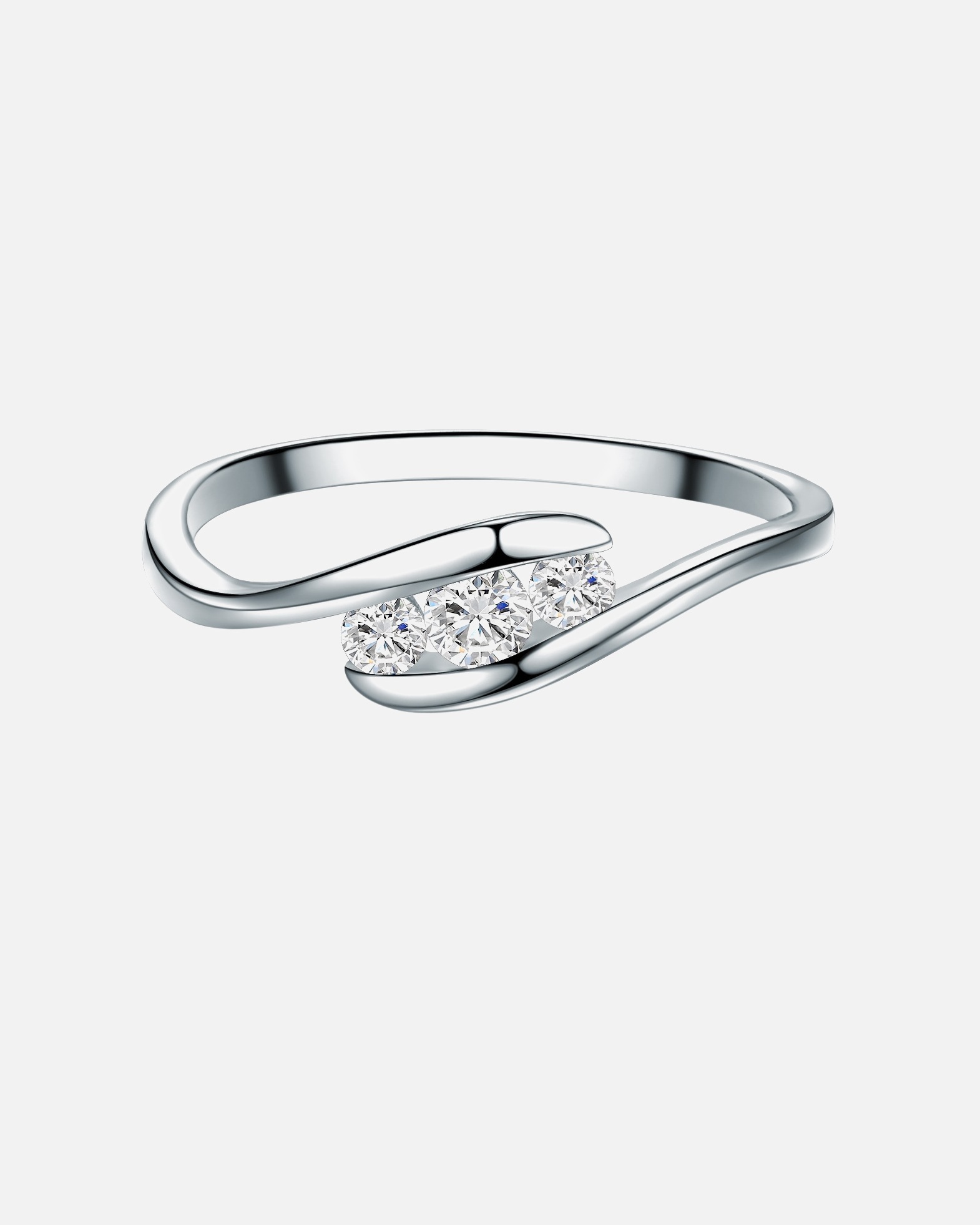 Ring für Weiblich Trilani Ring Sterling Silber Topas in Silber 54