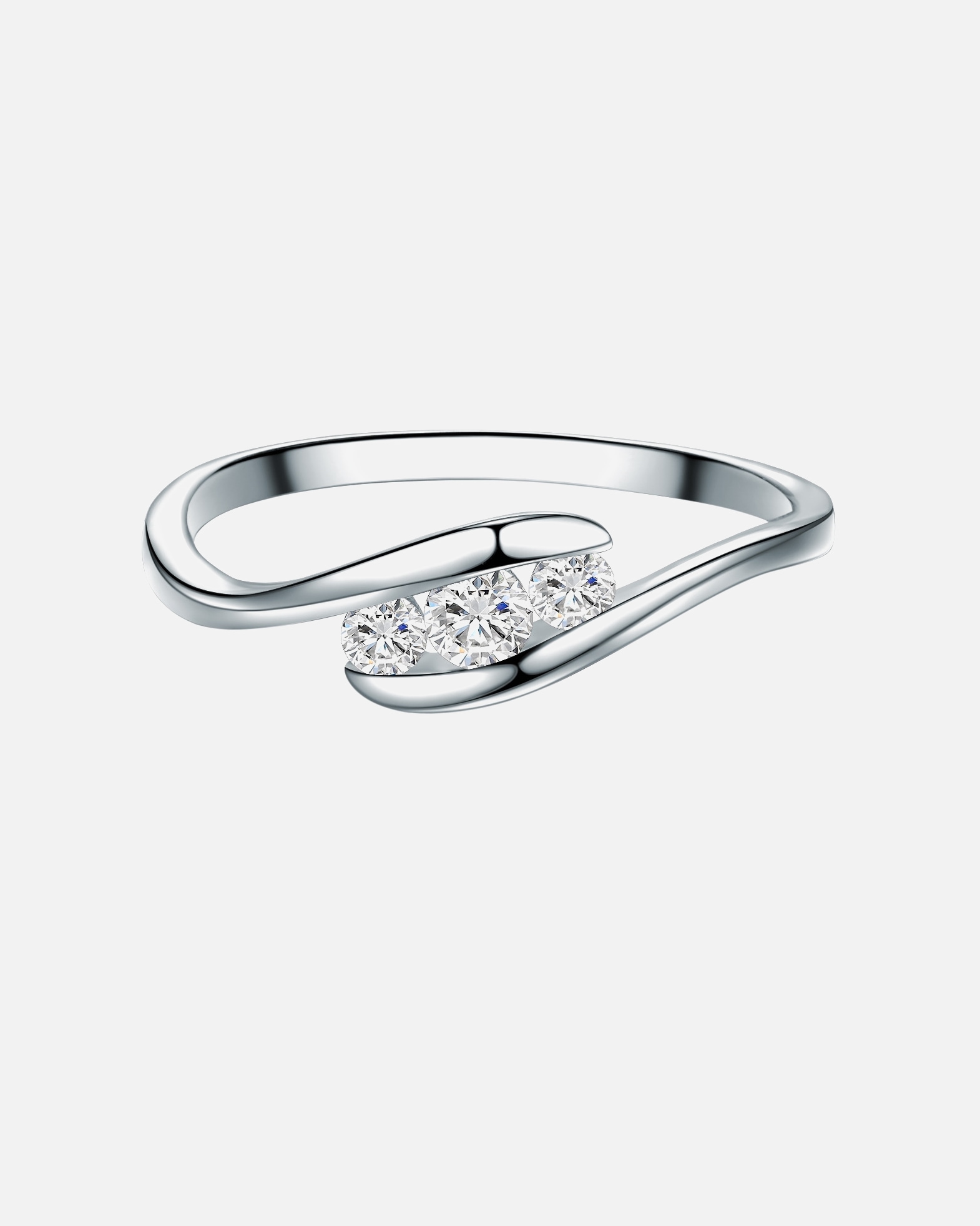 Ring für Weiblich Trilani Ring Sterling Silber Topas in Silber 52