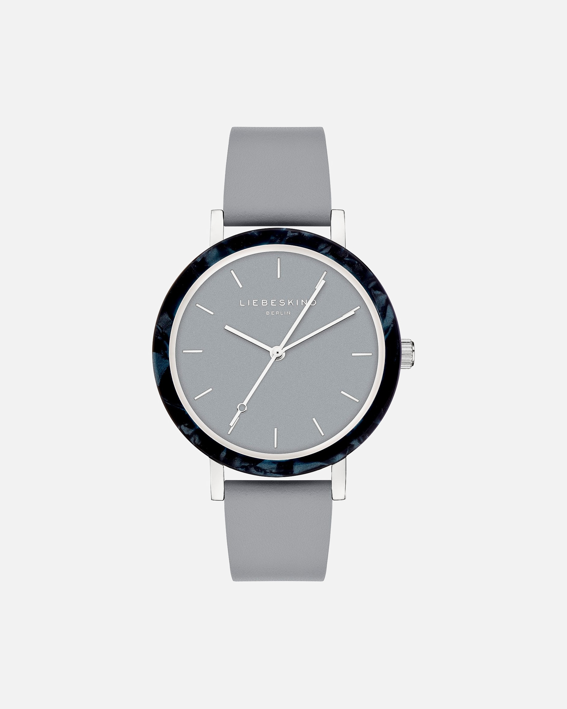 Uhr für Weiblich Liebeskind Damenuhr Edelstahl, Acetat grau