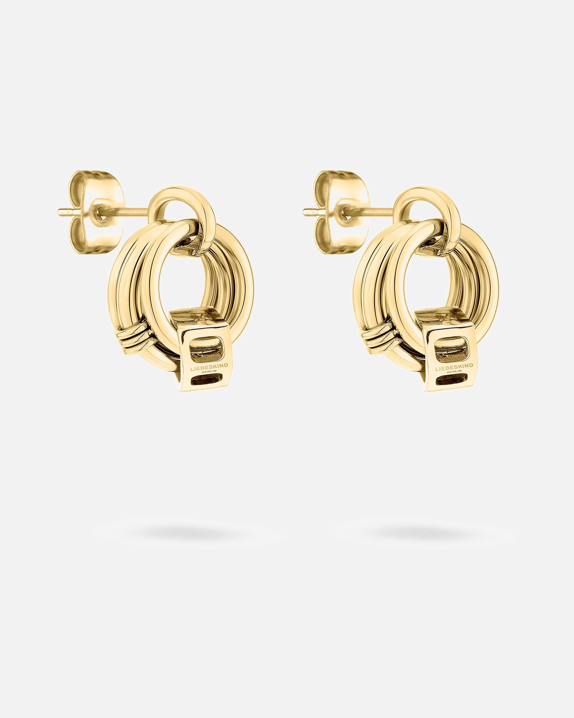 Ohrringe für Weiblich Liebeskind Ohrstecker Edelstahl gelbgold