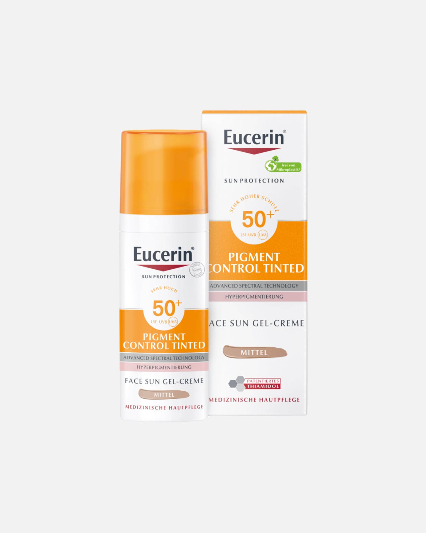 Sonnencreme Gesicht für Unisex Eucerin Sun Pigment Control Face Fluid Getönt (Mittel) LSF 50+ 50 ml