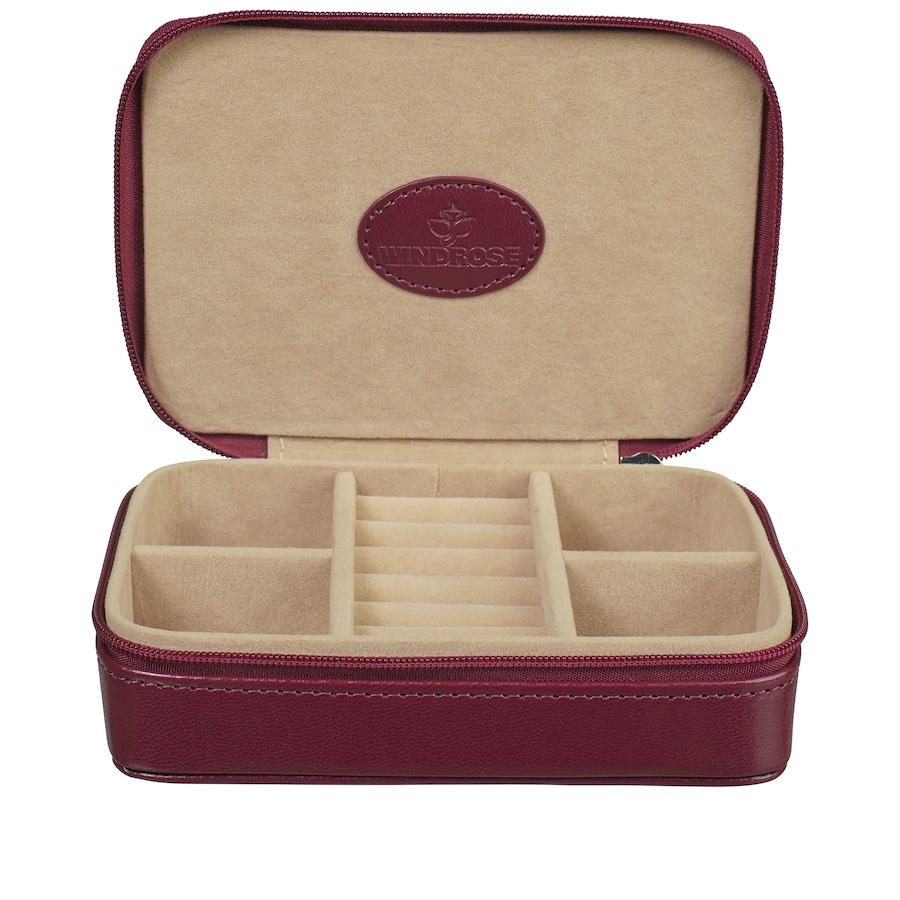 Windrose Schmuckkästchen merino Charmbox klein Rot Damen