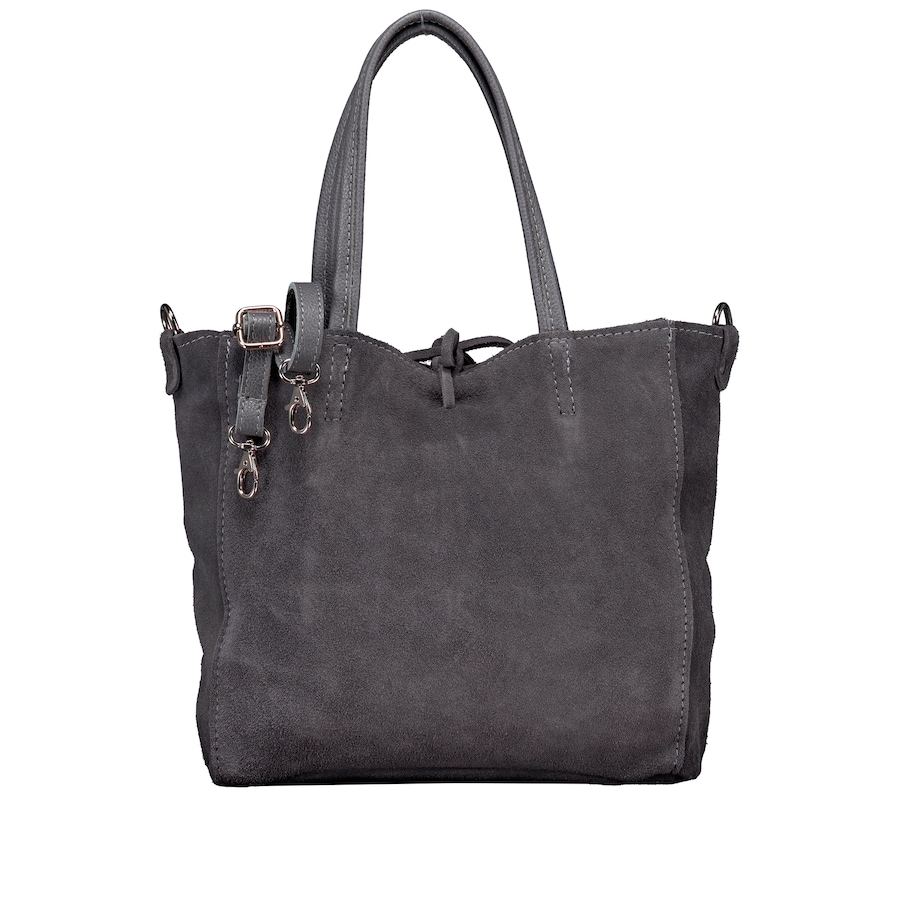 Hausfelder Manufaktur Handtasche Velours Grau Damen