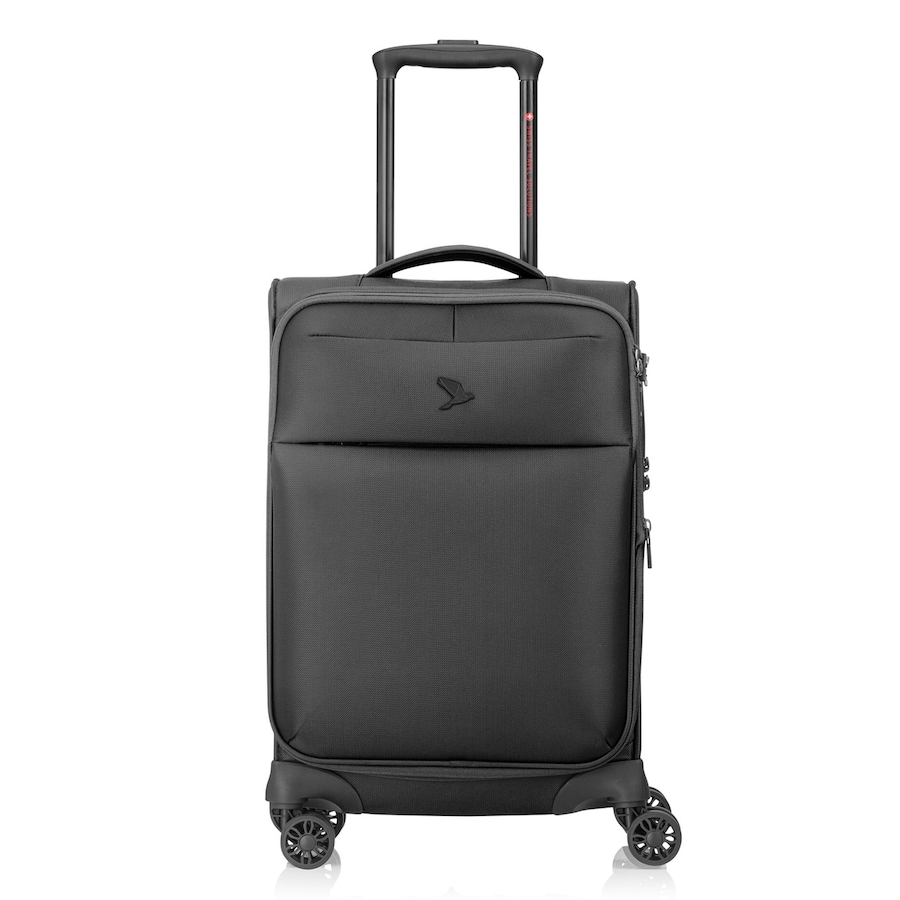 Pack Easy GoUp 4 Rollen Kabinentrolley S 53 cm mit Dehnfalte schwarz Schwarz Herren