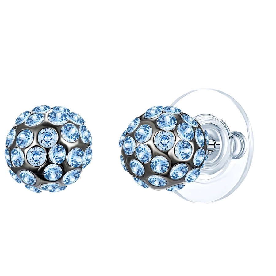 Lulu & Jane Ohrstecker aus Metall-Legierung in Silber mit verziert Kristallen von Swarovski 8,0 mm Damen