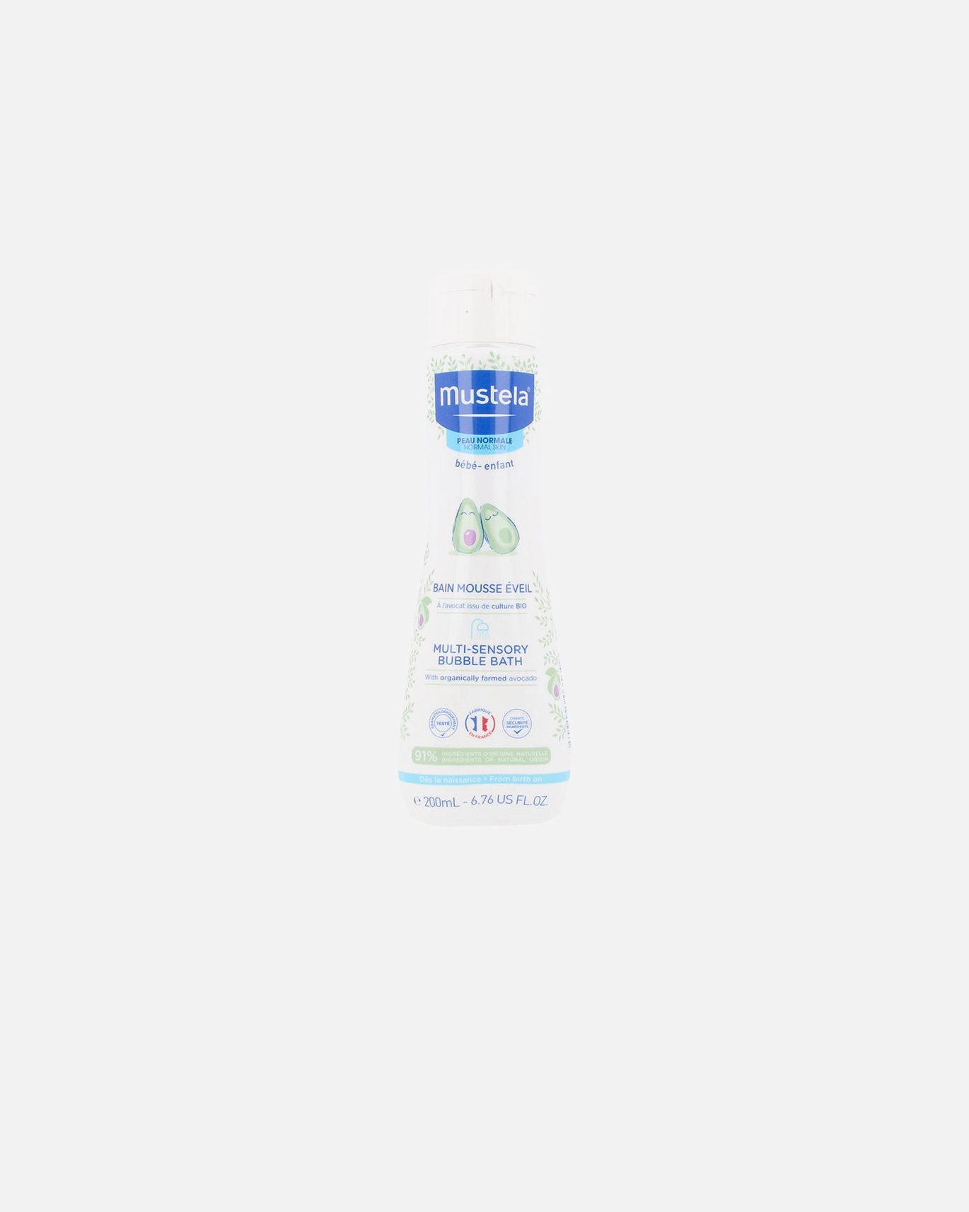 Babyduschgel für Unisex Mustela BABY-KIND Multisensorisches Schaumbad 200 ml
