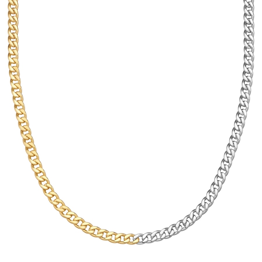 Glanzstücke München Halskette aus Sterling Silber in silber/gelbgold 42,0 cm Damen