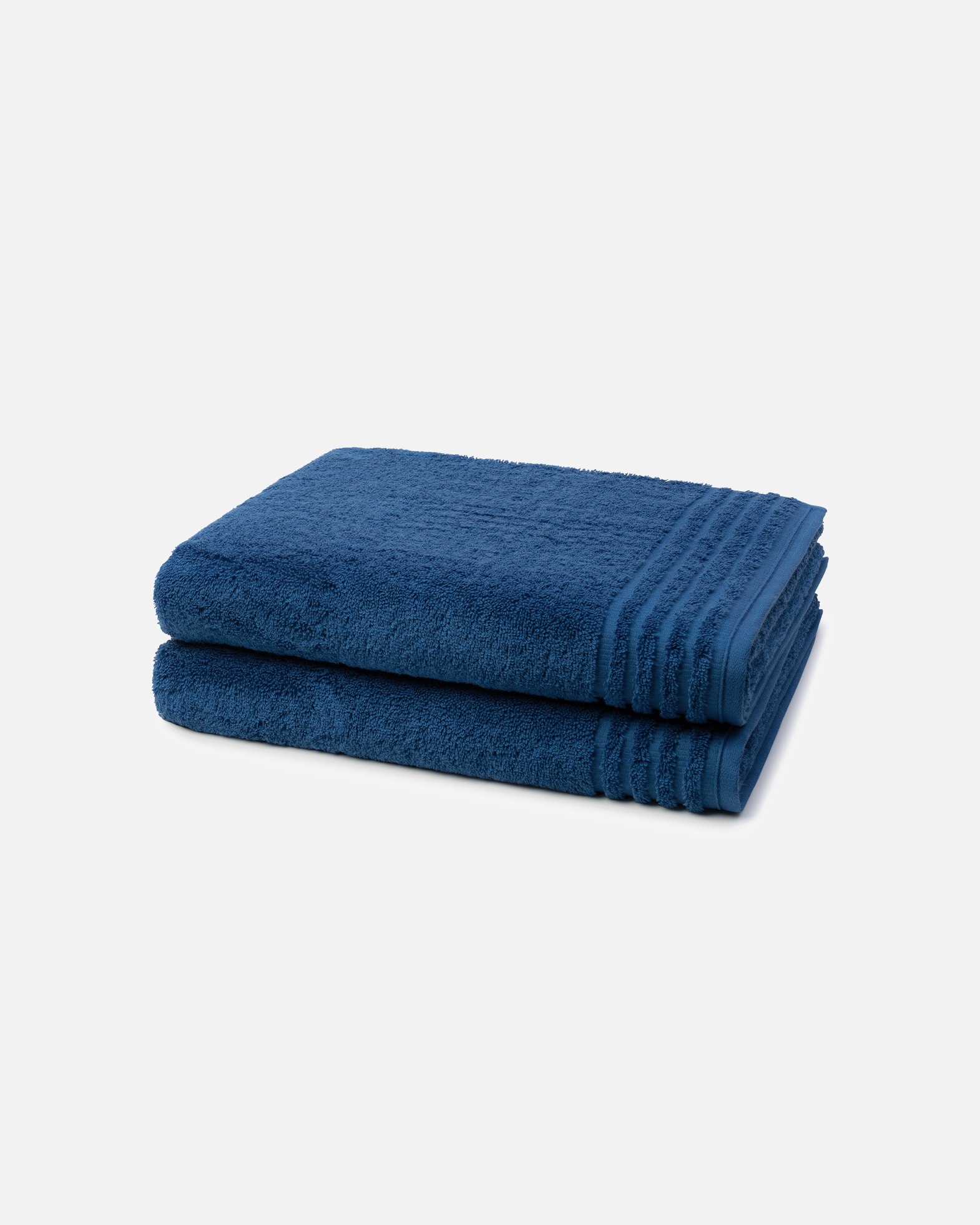 Handtuch für Unisex Vossen Vienna Supersoft 2er Set Duschtuch Deep blue