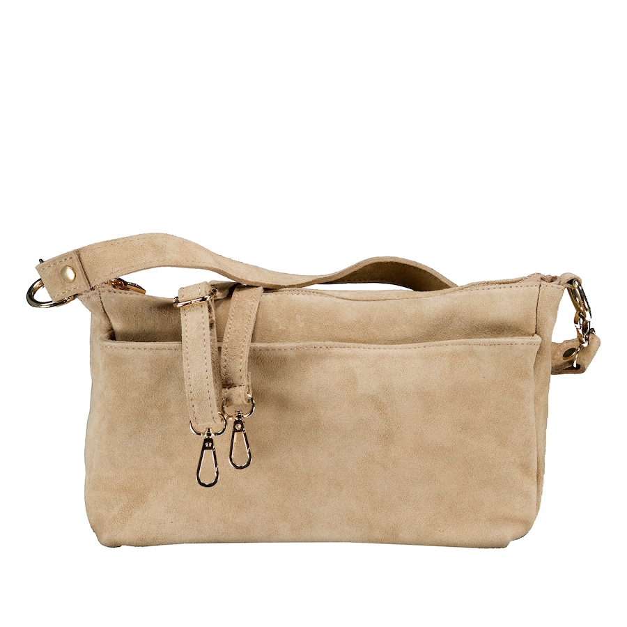 Hausfelder Manufaktur Umhängetasche Velours Beige Damen