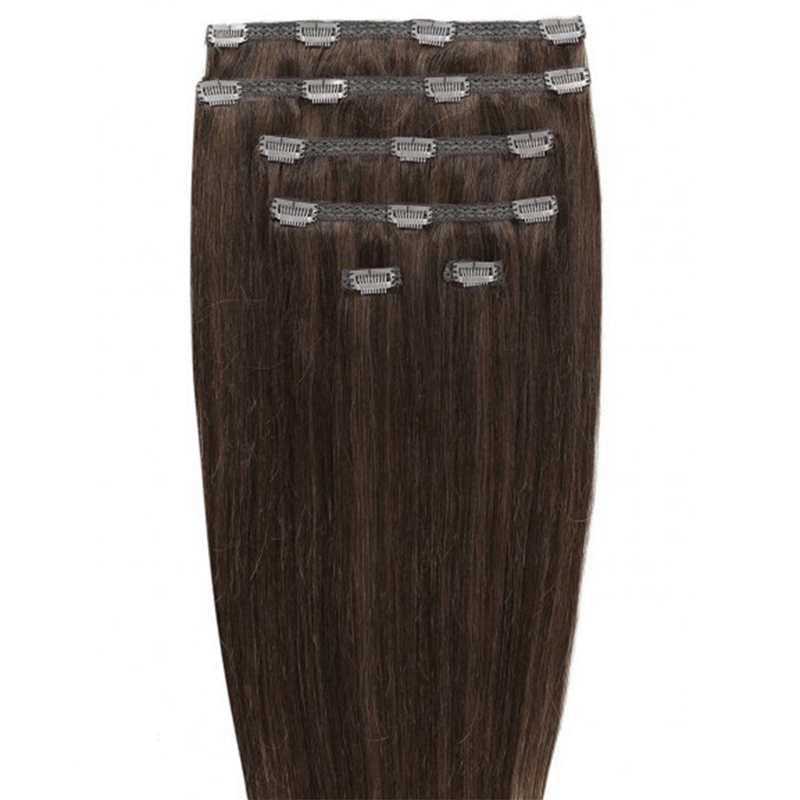 Gold24 Clip-in Extensions #4 Braun - 60 cm 50 Schwarz