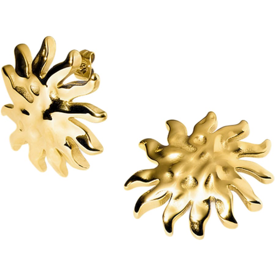 Purelei Iconic Sun Ohrringe 100% Edelstahl Gold Hellbraun