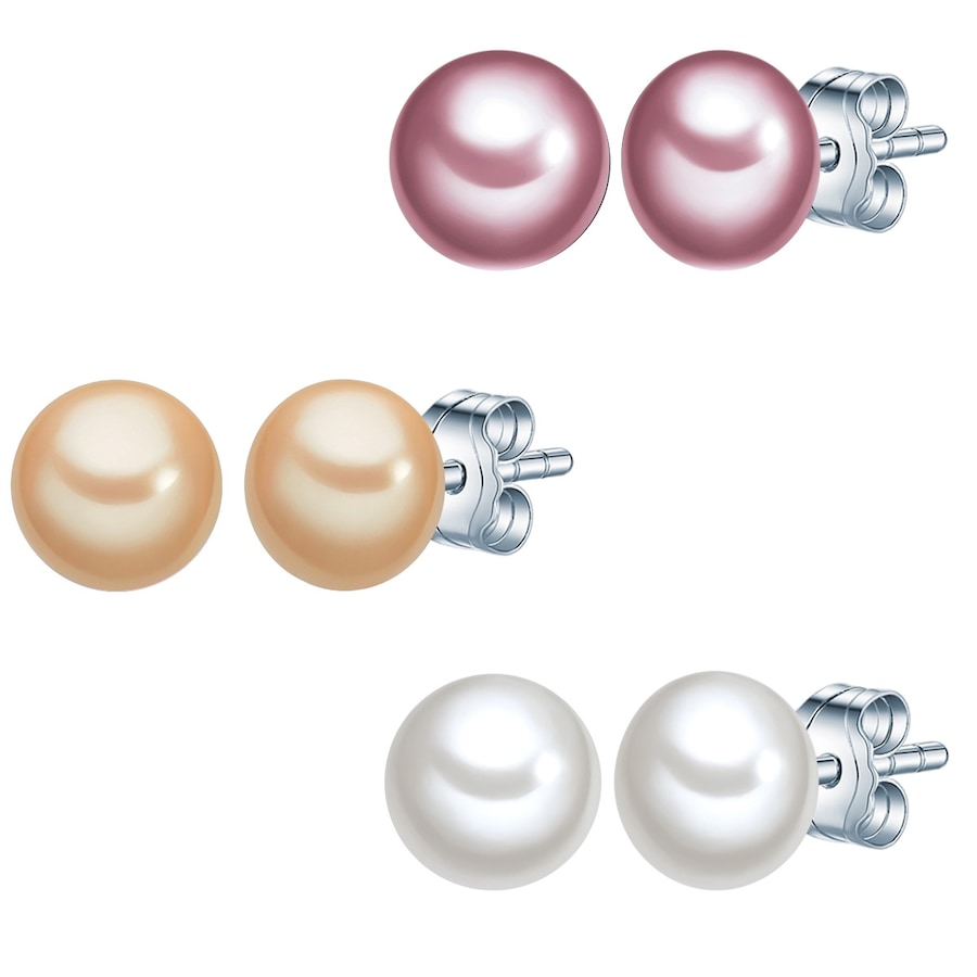 Valero Pearls Schmuck-Set 925er Silber 6,0 mm Damen