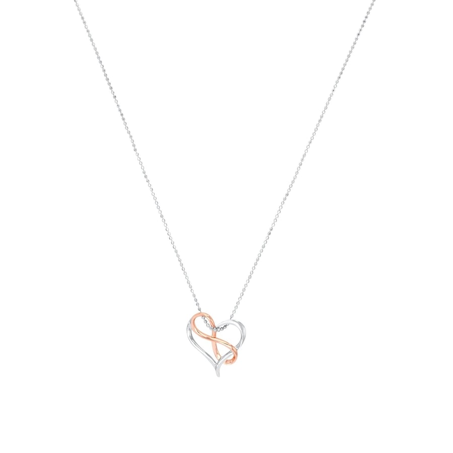amor Kette mit Anhänger Bicolor Weiss Damen