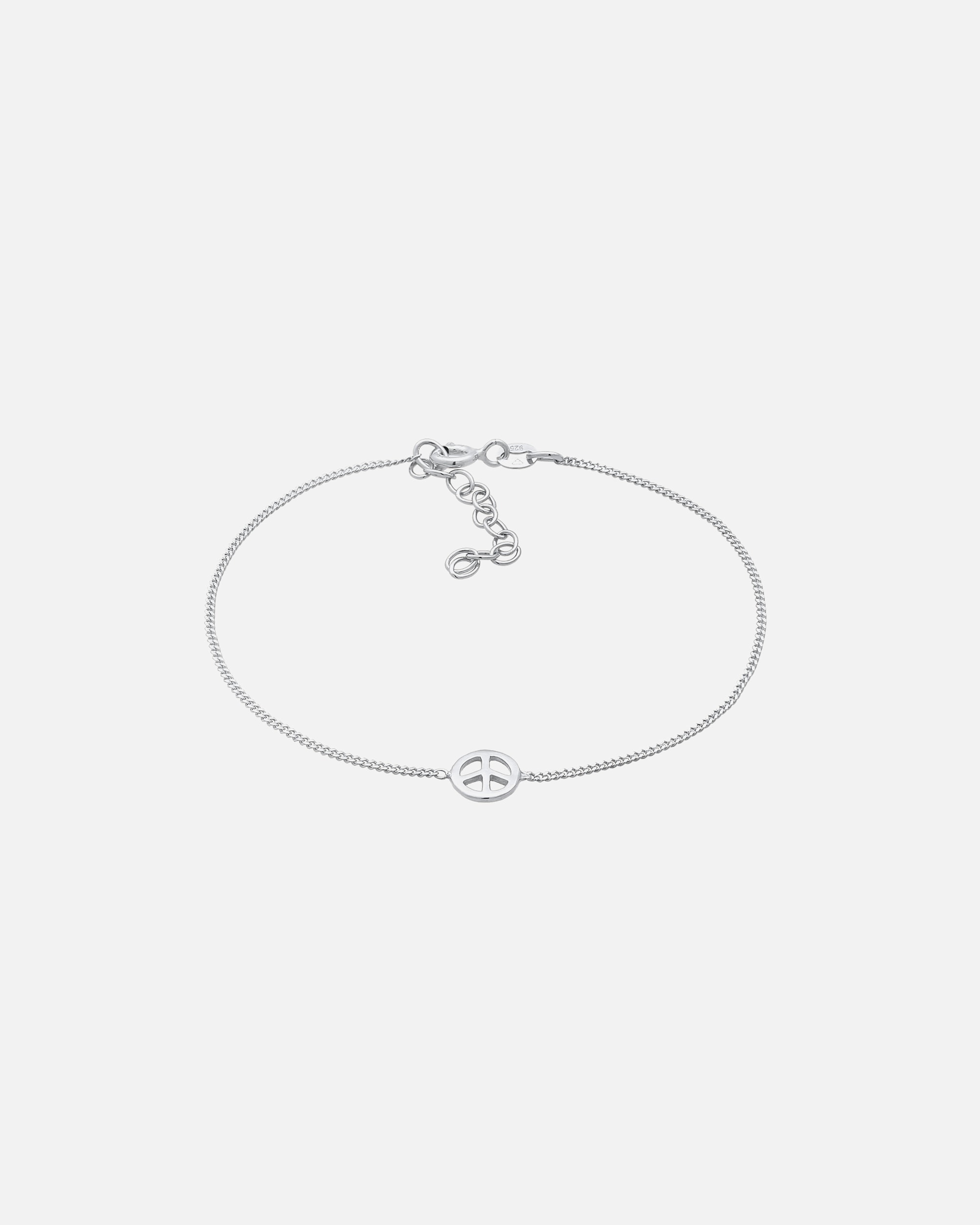 Armband für Weiblich Elli Elli Armband Peace Zeichen Boho Symbol Hippie 925 Silber Silber