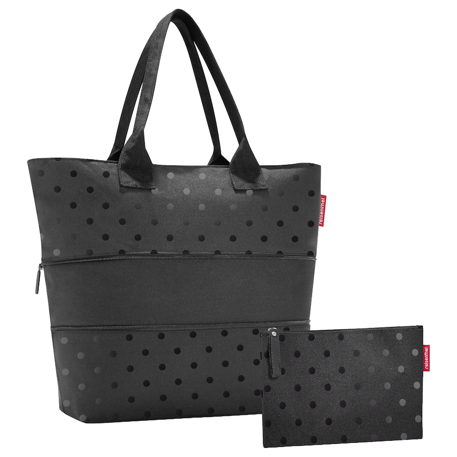 Reisenthel shopper e1 - Geschenkset 2 tlg. (glossy dots black) glossy black Damen