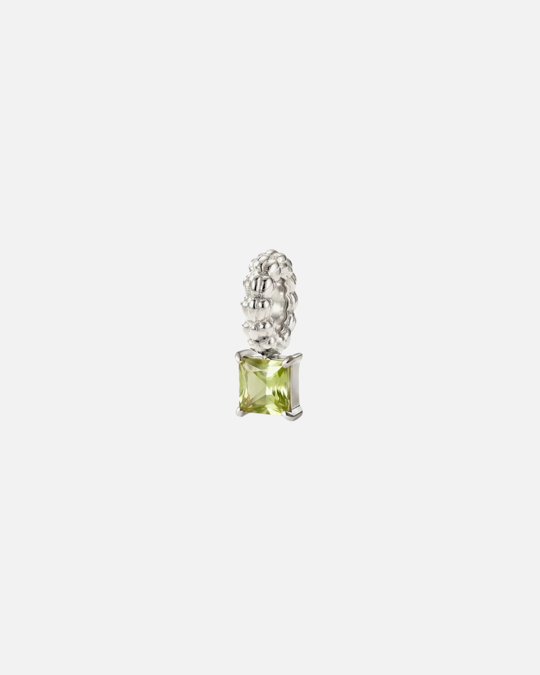 Schmuckanhänger für Unisex Purelei LEI Geburtsstein August Peridot Charm 100% Edelstahl Silber