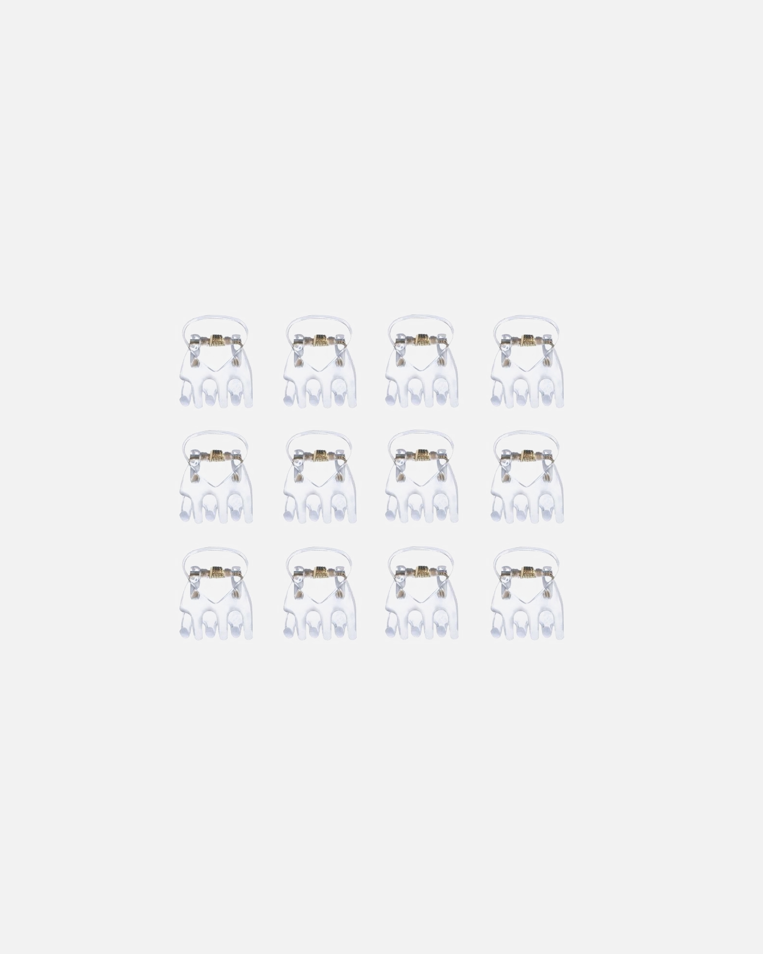 Haarklammer für Unisex SOHO Lucca Mini Haarklammer Transparent