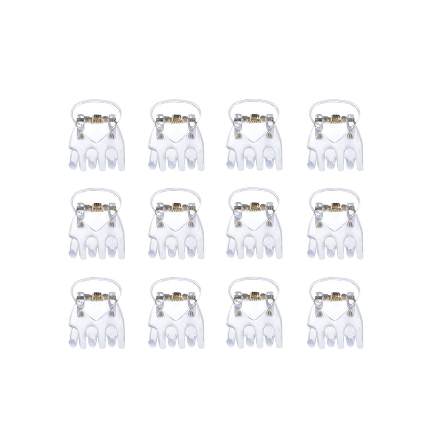 SOHO Lucca Mini Haarklammer Transparent Weiss