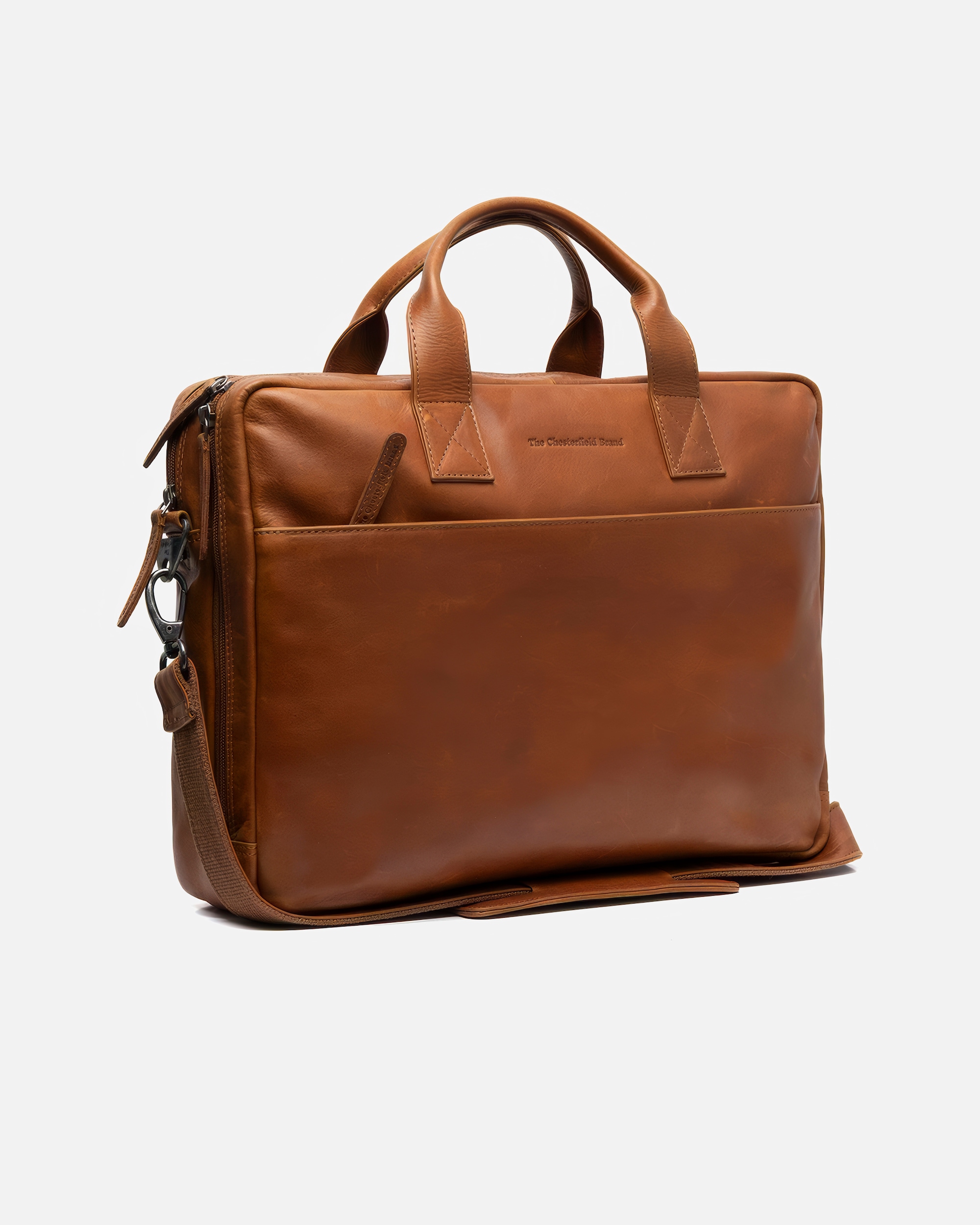 Tasche für Unisex The Chesterfield Brand Aktentasche Frazer mit Laptopfach 15 Zoll Cognac