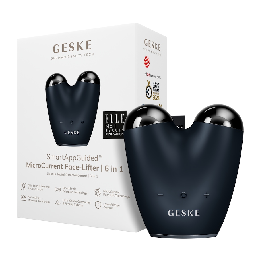 Geske SmartAppGuided MicroCurrent Face-Lifter | 6 in 1 Black