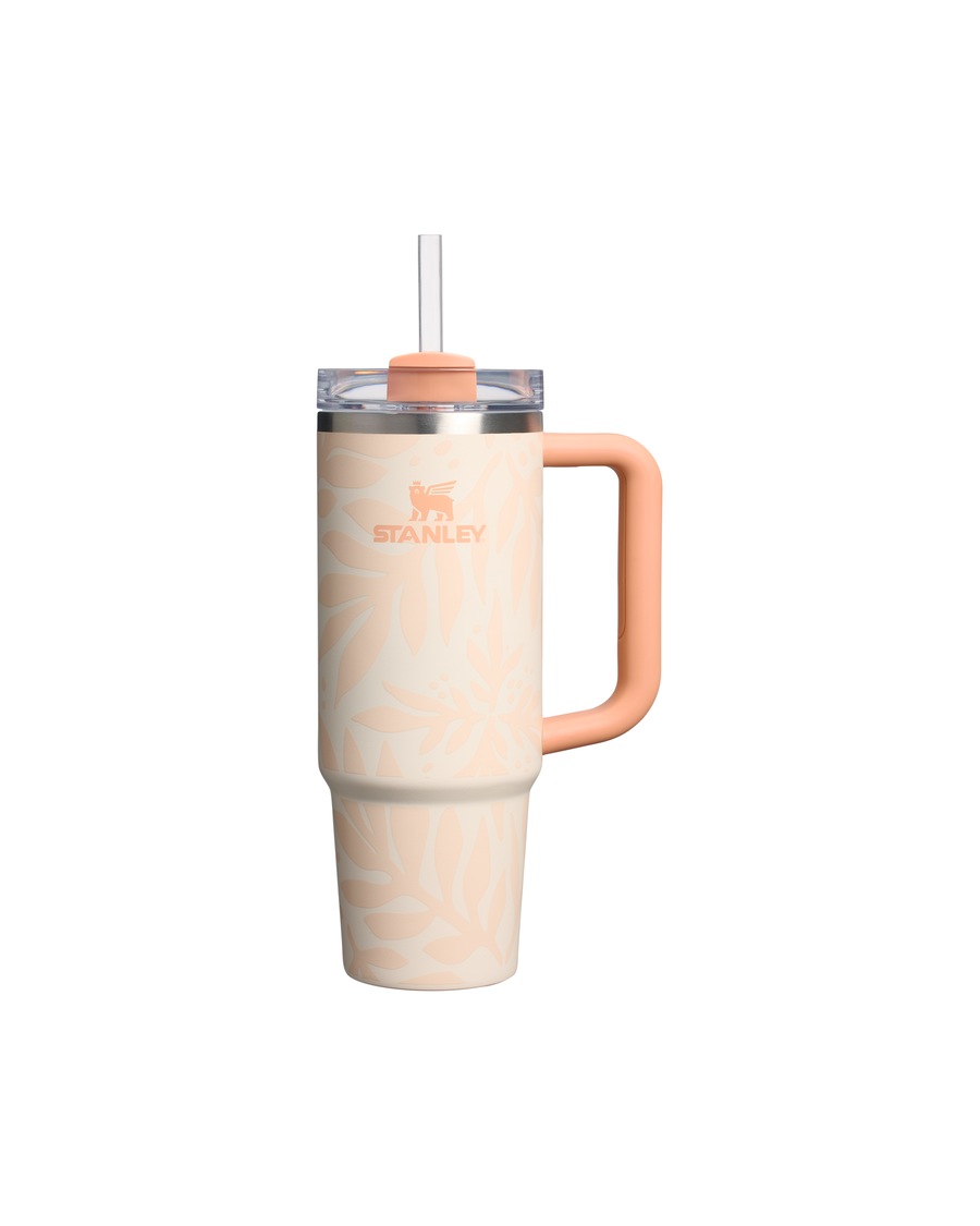 Stanley 1913 Thermobecher - 0,89L THE QUENCHER H2.0 FLOWSTATE TUMBLER Apricot Palms Nude