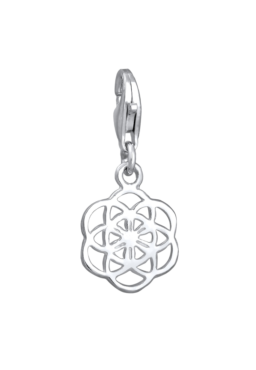 Nenalina Anhänger Blume des Lebens Ornament 925 Silber silberfarben Damen
