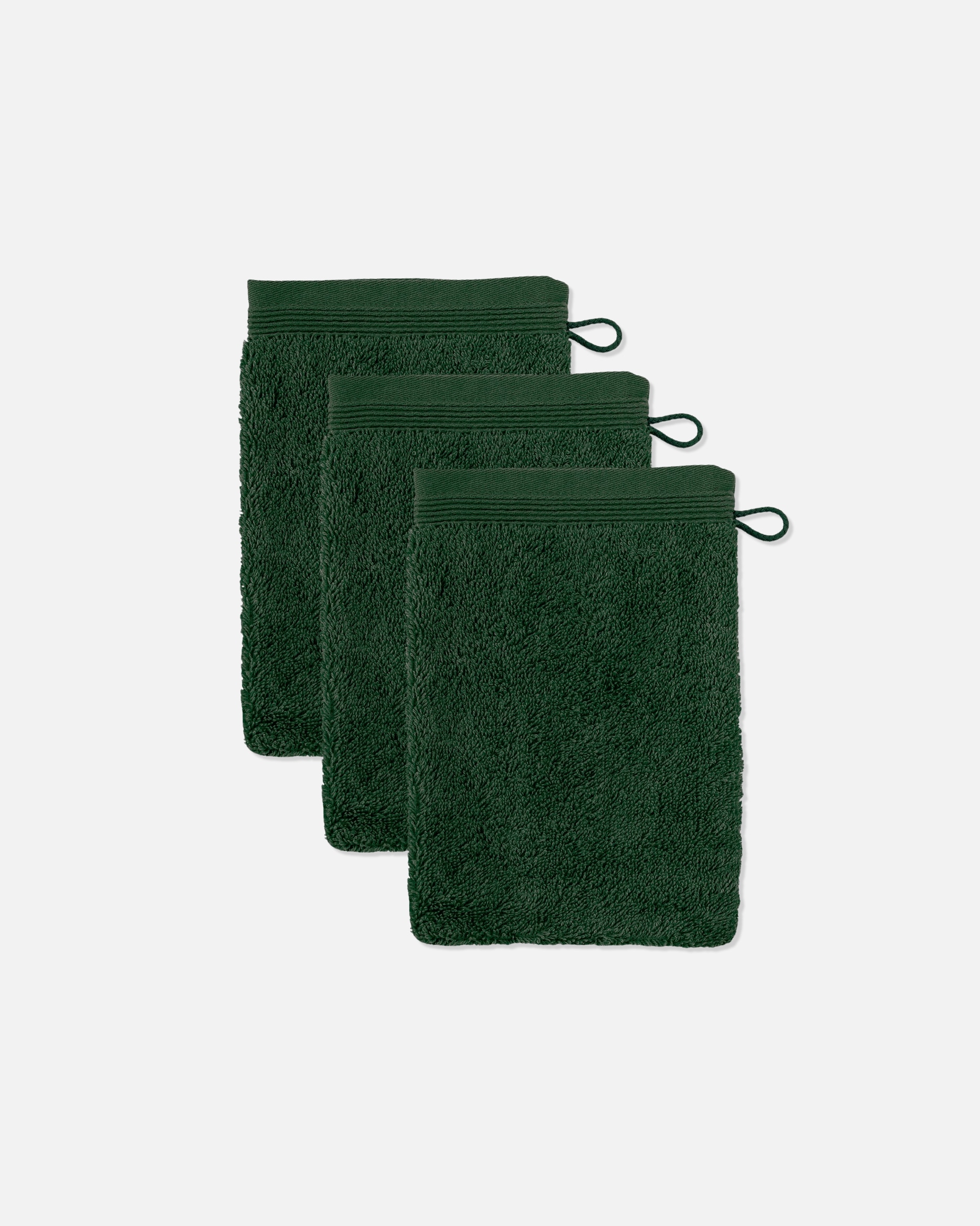 Handtuch für Unisex Möve Waschhandschuh Superwuschel 3er Pack cypress