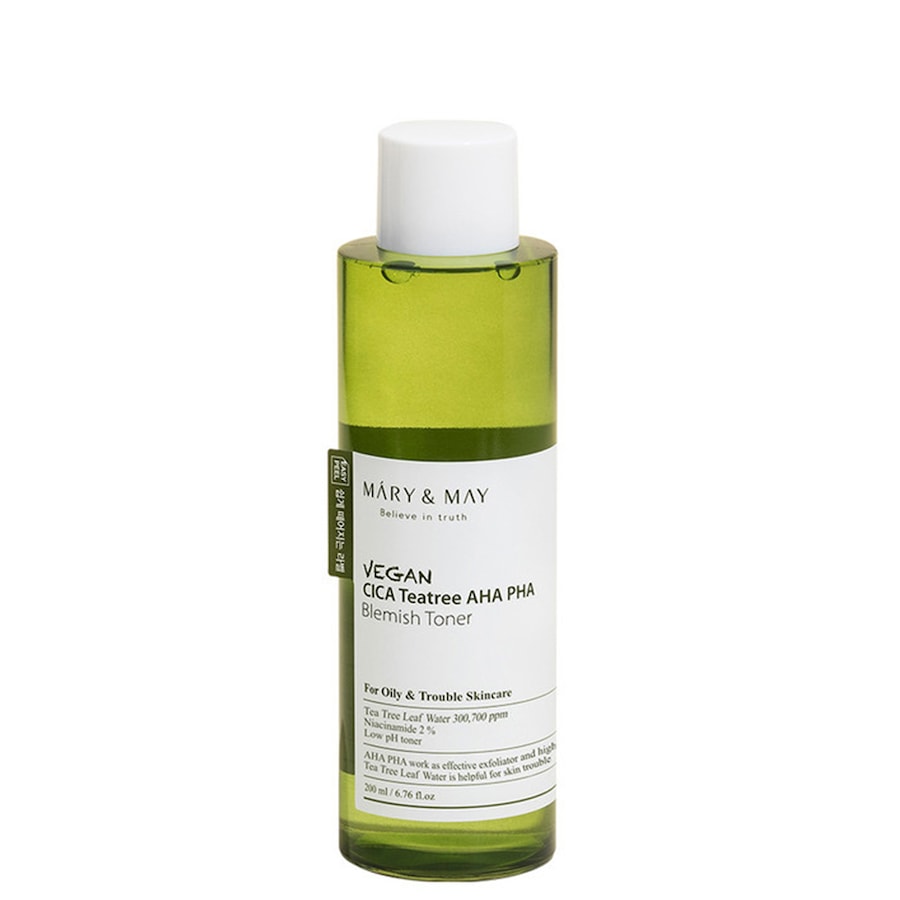 Mary & May CICA Tea Tree AHA PHA Toner 0.2 l