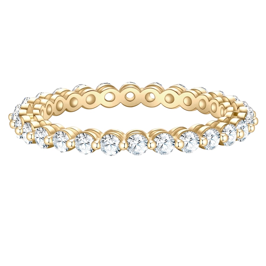 Glanzstücke München Ring aus Sterling Silber in gelbgold mit Zirkonia 58 Damen