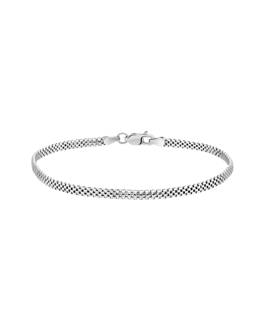 Lucardi Armband 925 Silber silbern 21.0mm Damen