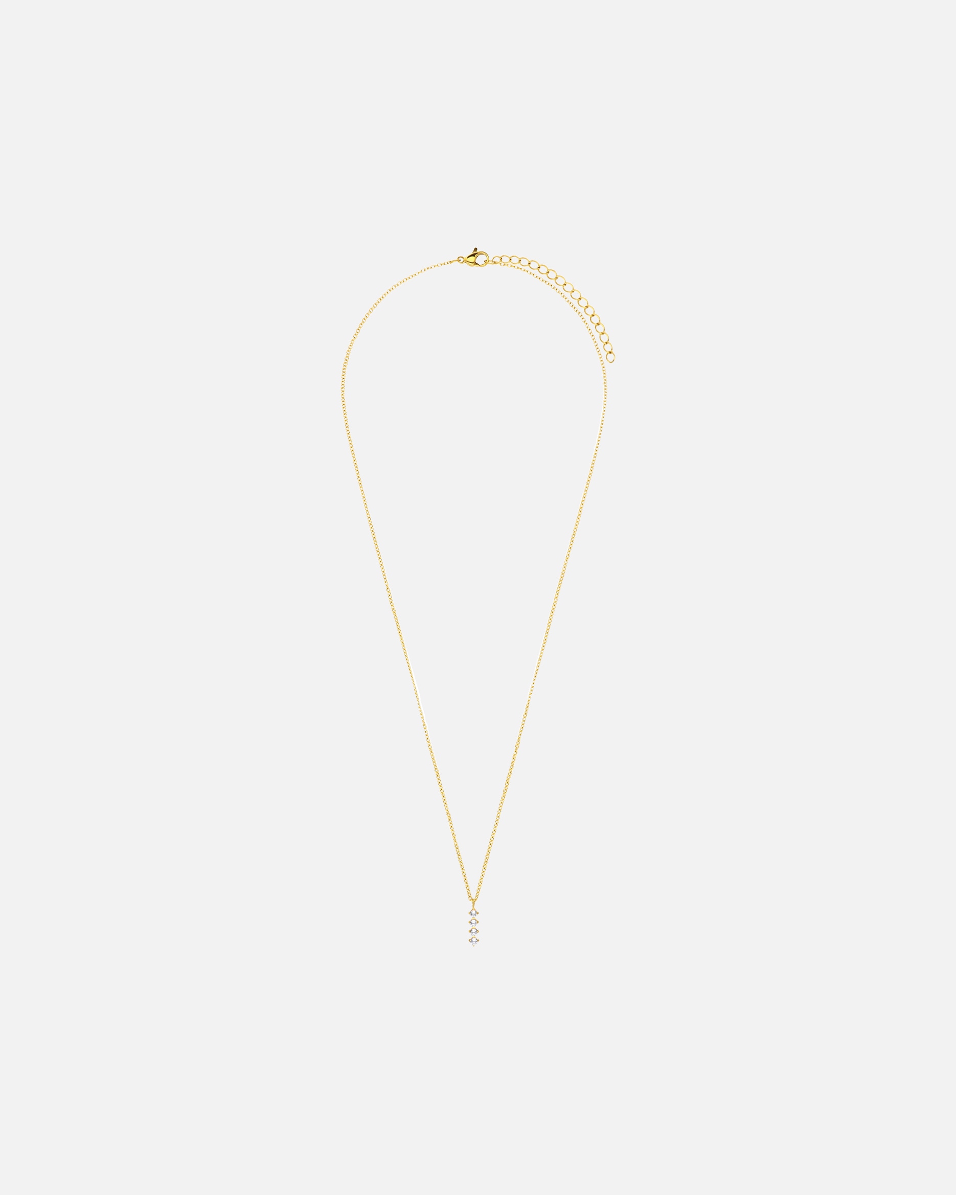 Halskette für Weiblich Lucardi Halskette Stahl 47 cm Gold