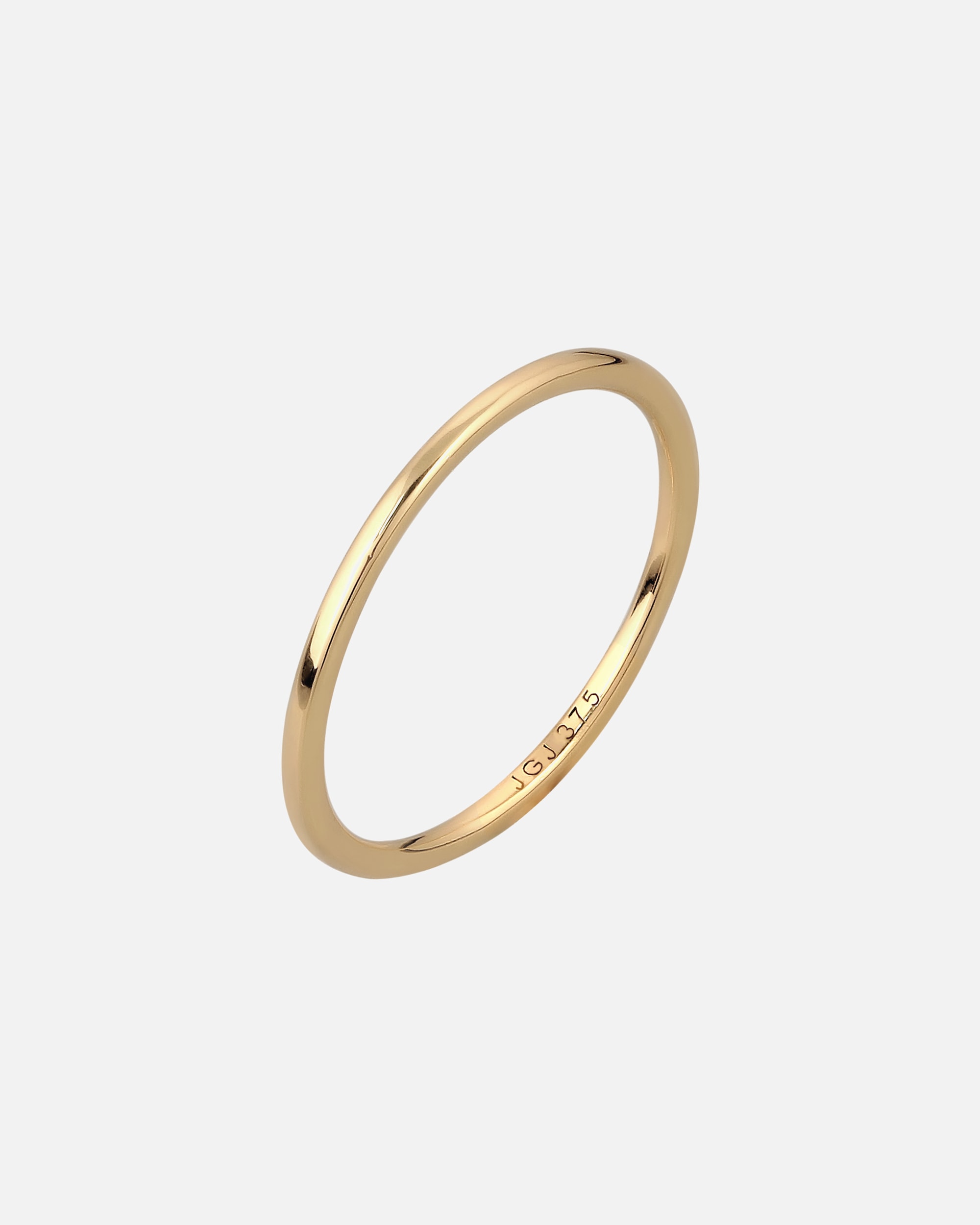 Ring für Weiblich Elli PREMIUM Bandring Beisteckring 375 Gelbgold 54
