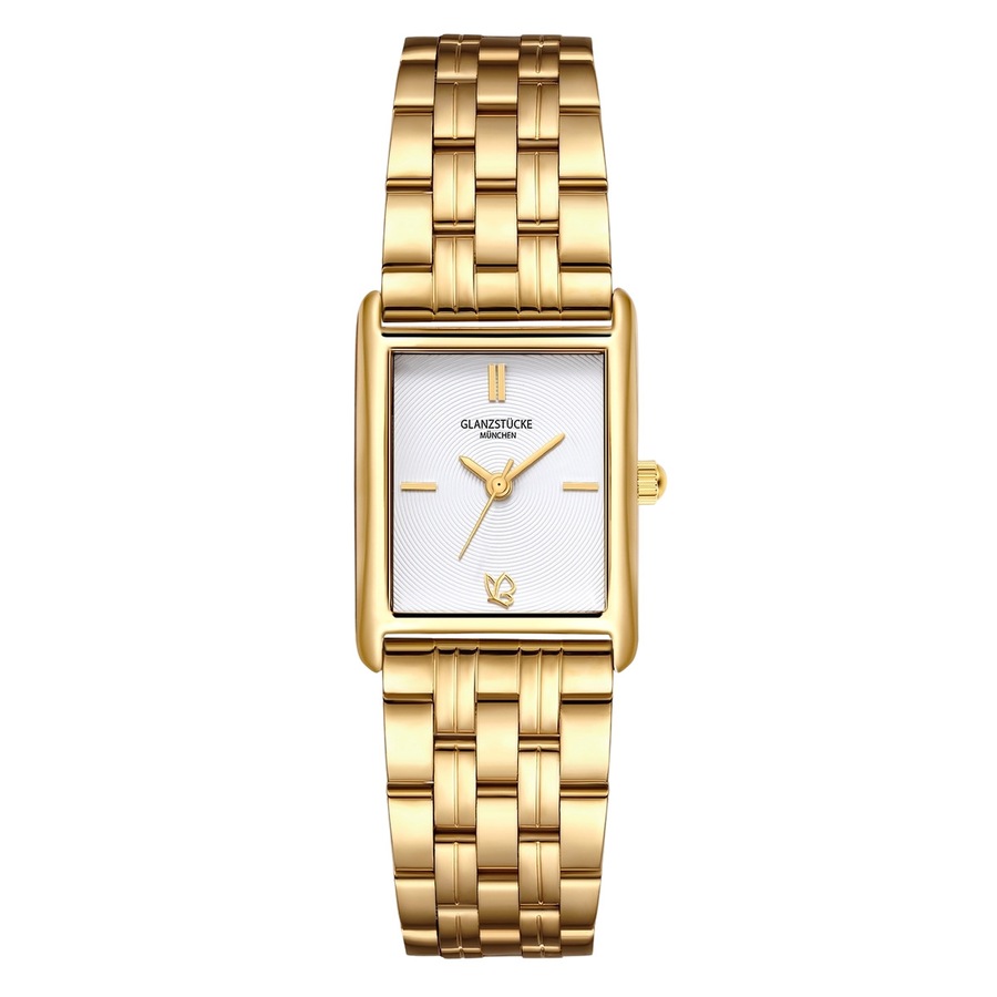 Glanzstücke München Armband-Uhr aus Edelstahl in gelbgold 22,0x30,0 mm Damen