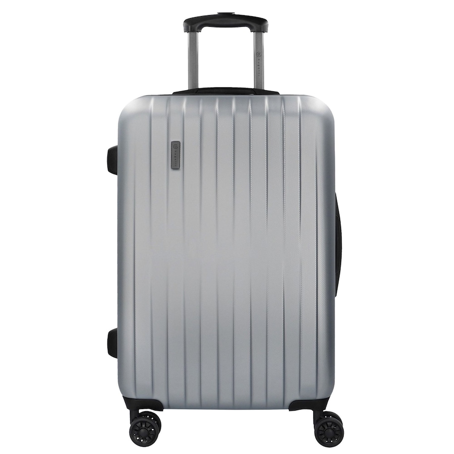 Bugatti Lima 2.0 4-Rollen Trolley 66 cm mit Doppelrollen silberfarben Silber Herren