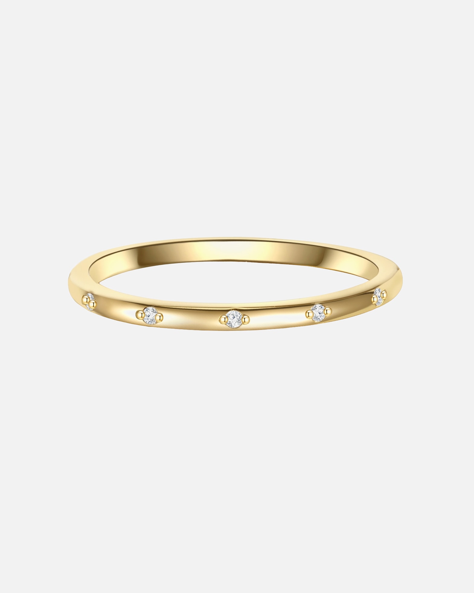 Ring für Weiblich Glanzstücke München Ring aus Sterling Silber in gelbgold mit Zirkonia 54