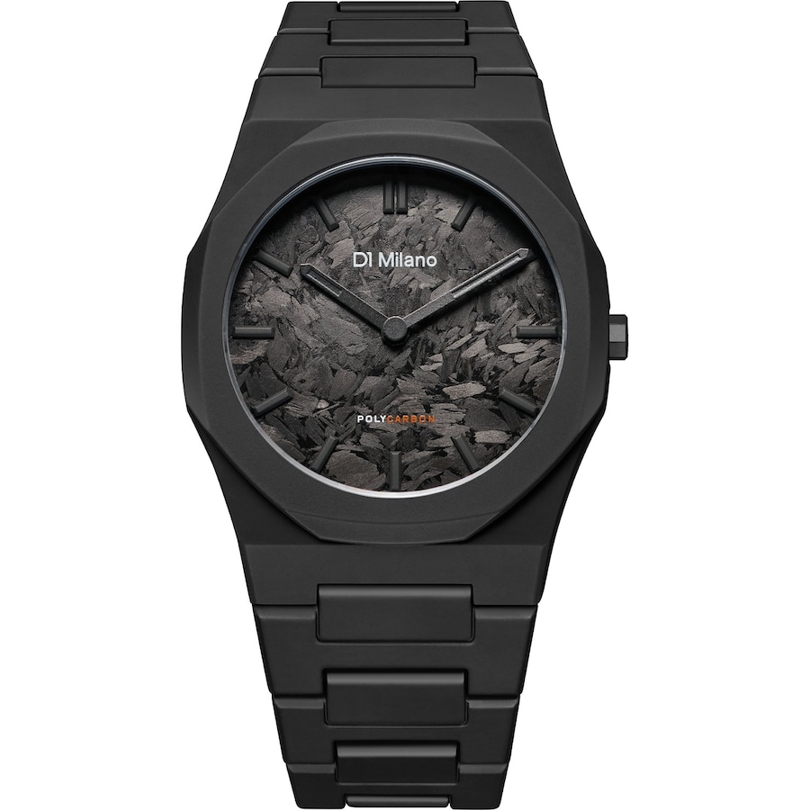 D1 Milano Unisexuhr Polycarbonat schwarz Damen