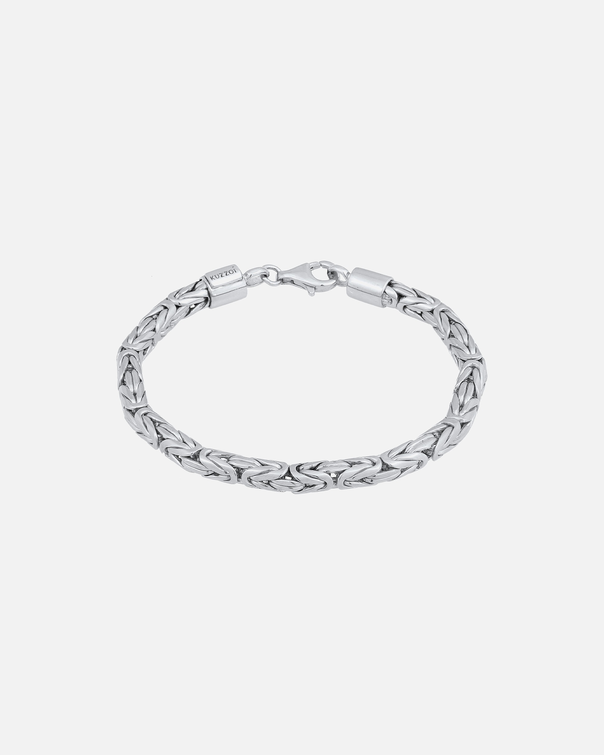 Armband für Männlich KUZZOI Herren Königskette Rund 925 Silber 23
