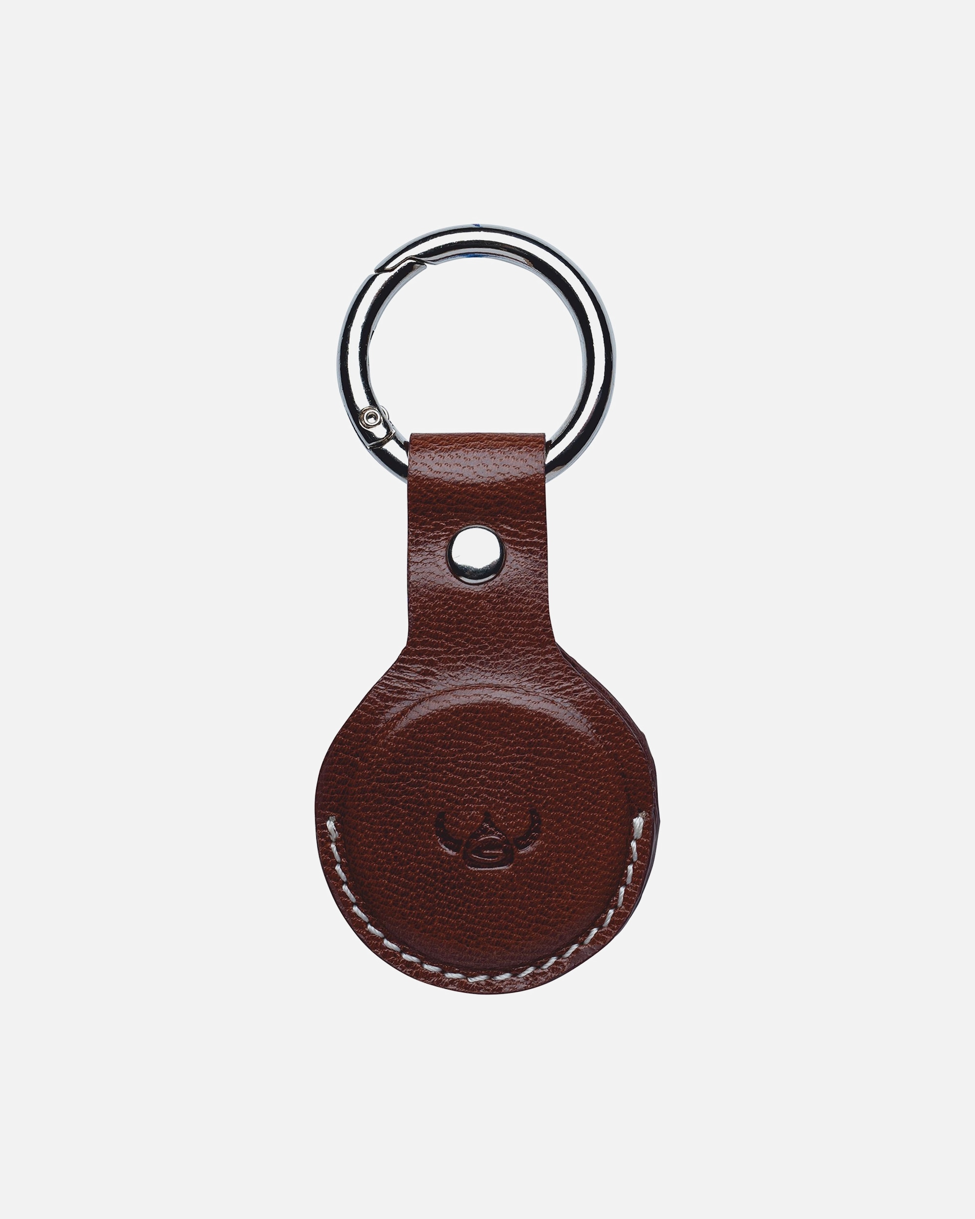 Anhänger für Männlich Golden Head Bari Schlüsselanhänger Leder 4 cm cognac