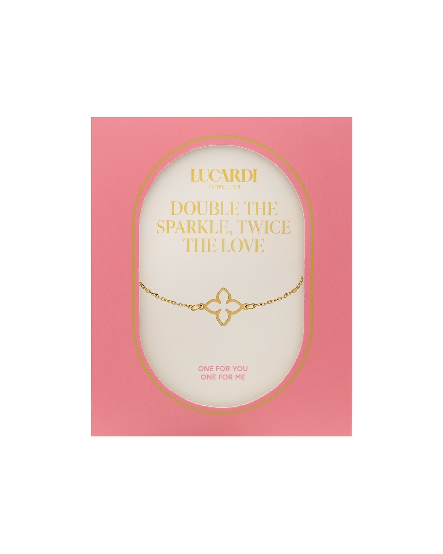 Lucardi Armband Stahl Gold Damen