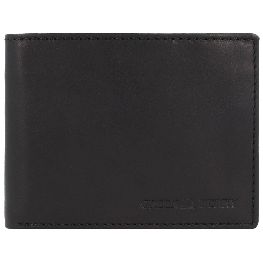 Greenburry Pure Black Herrengeldbörse black Schwarz Herren