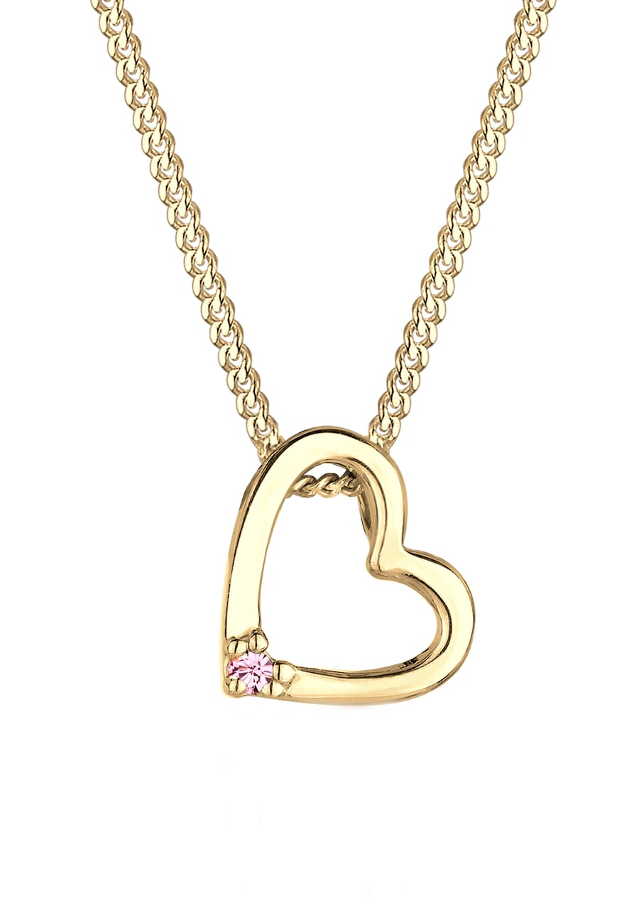 Elli Herz 925 Sterling Silber, mit Kristallen von Swarovski 45 Damen