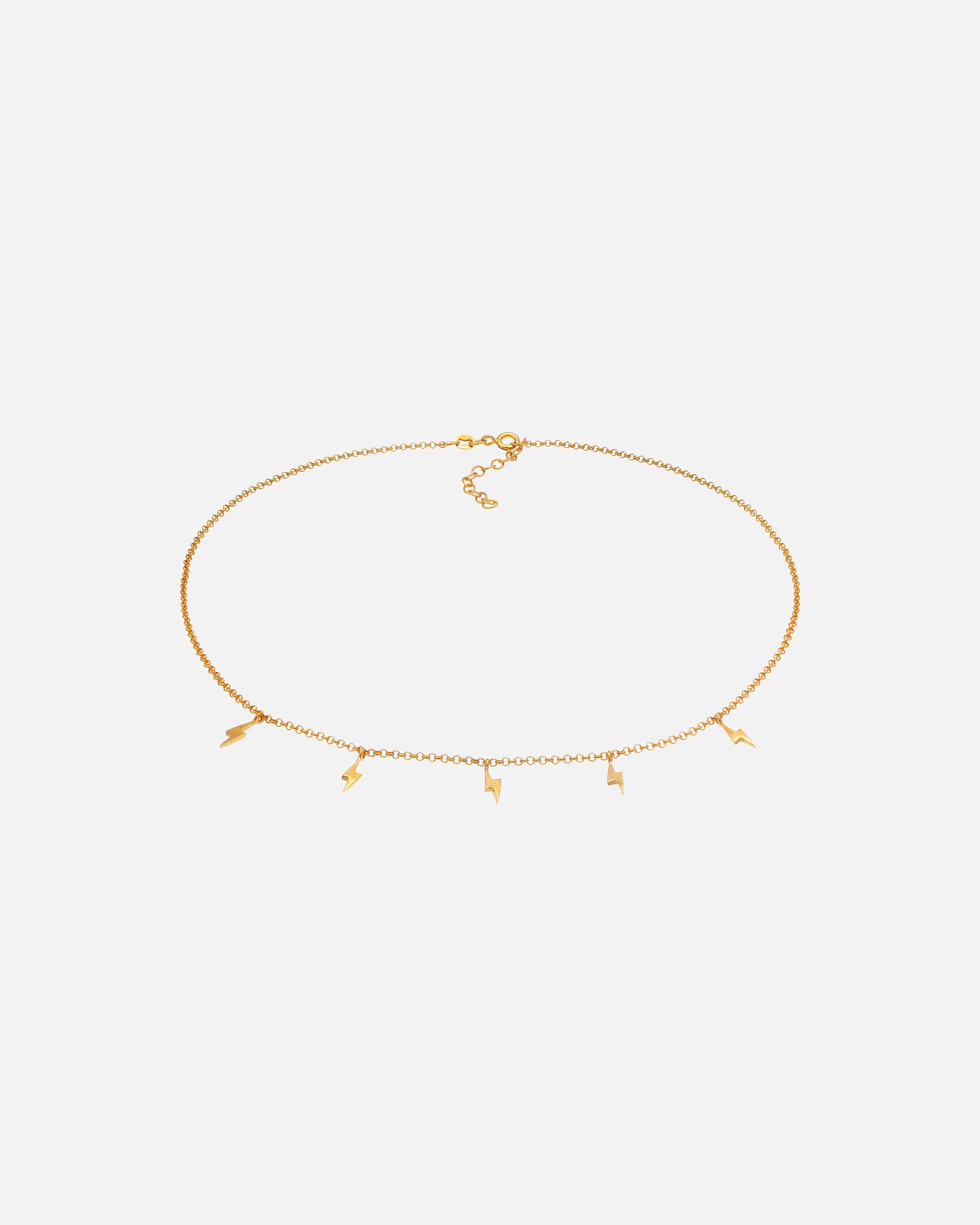 Halskette für Weiblich Elli Elli Halskette Blitz Flash Astro Erbskette 925 Silber goldfarben