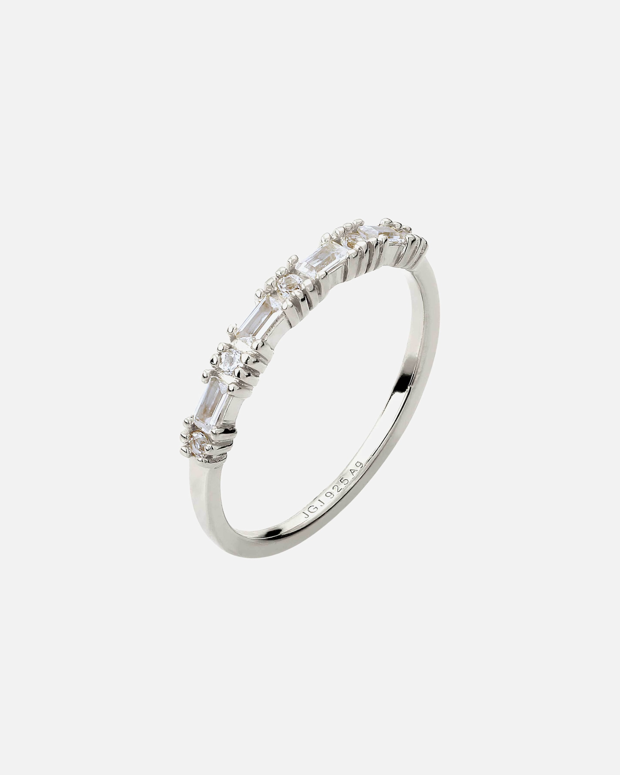 Ring für Weiblich Elli PREMIUM Verlobungsring Topas Weiß 925 Sterling Silber 52